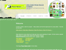 Tablet Screenshot of name.peacenames.com